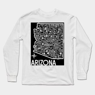 Arizona Map Long Sleeve T-Shirt